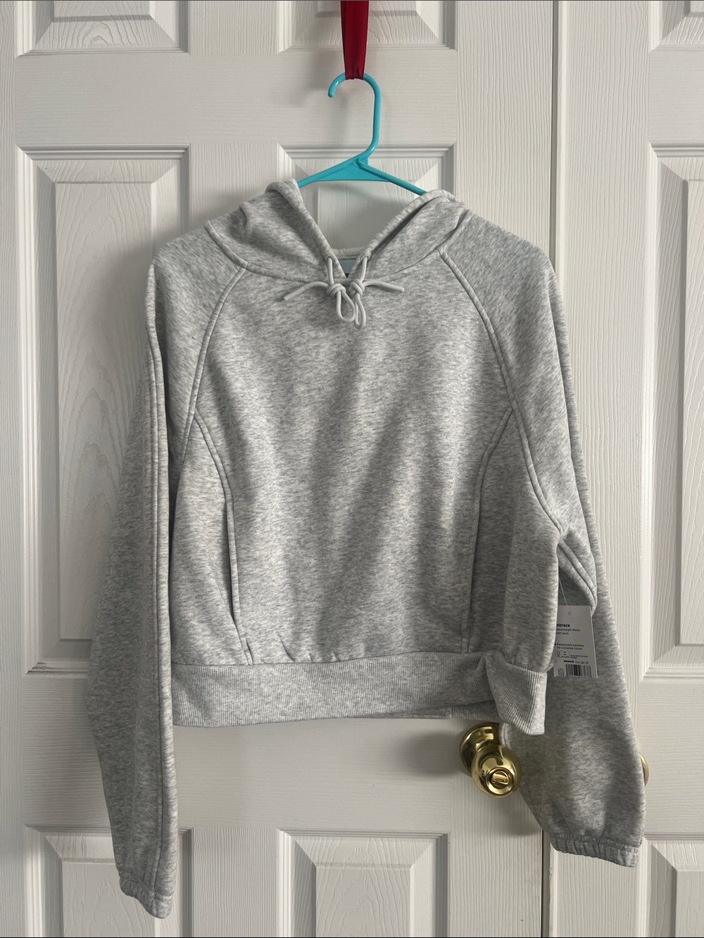 Women's Gray Pullover Hooded Sweatshirt